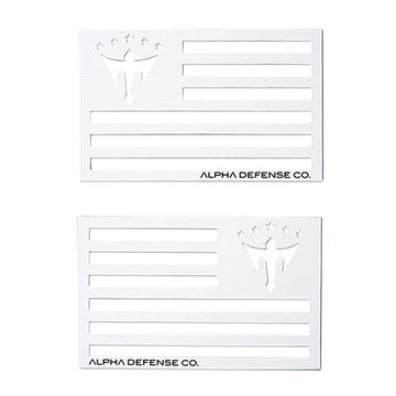 ALPHA FLAG MAGNET | WHITE